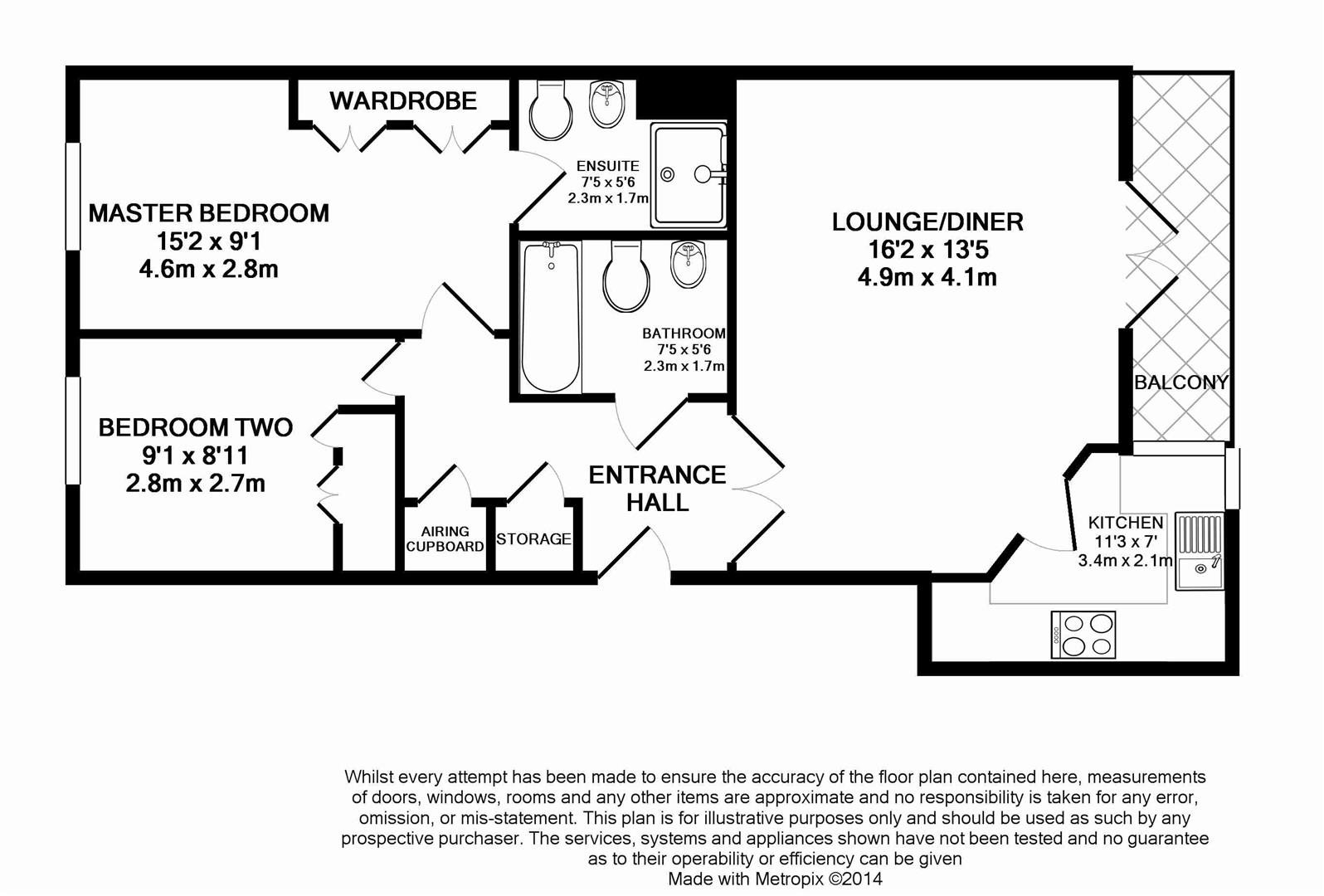 Floorplan for Albion Way, Horsham